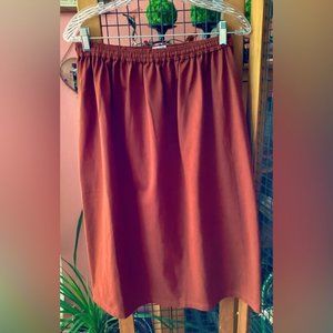 🎉Host Pick🎉 MOONCRAFT Super Cute Orange Plus Size Cotton Knit Skirt 😍~NWOT